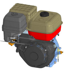 3D модель двигателя Zongshen GB420