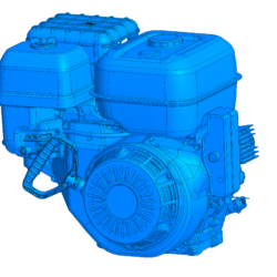 3D модель двигателя Zongshen GB460