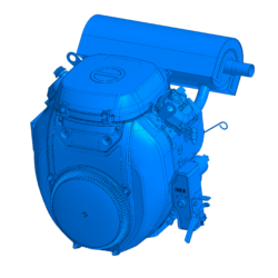 3D модель двигателя Zongshen GB680