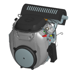 3D модель двигателя Zongshen GB750