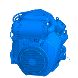 3D модель двигателя Zongshen GB1000-1T90QA101-06
