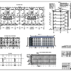 Архитектурно-конструктивная контрольная (расчетно-графическая) работа, реконструкция пятиэтажного жилого дома с демонтажом существующую крышу