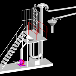 Автоматизированная система налива "АСН-12ВГ НОРД Ду100 (КМС-Е+Н)" 3D модель