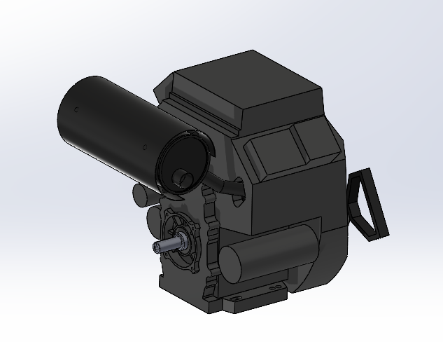  LIFAN 20 л.с. 192F-2T (KP460) (вых. вал d25 мм) - Чертежи, 3D .