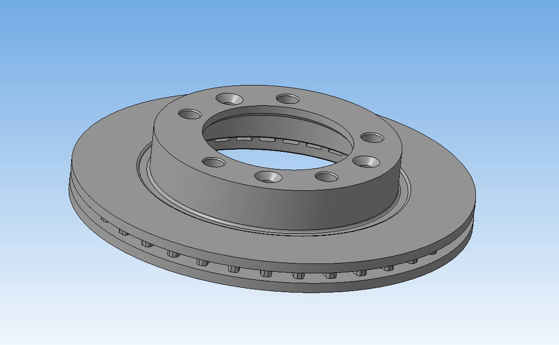 3D модель тормозного диска УАЗ Патриот - Чертежи, 3D Модели, Проекты,  Автомобили легковые