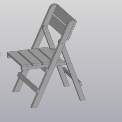 3-D модель садового стула