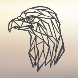 Картина полигональная "орёл"