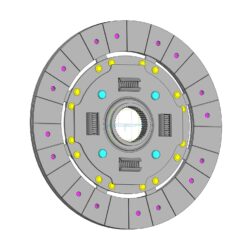 Сборочная 3D-модель ведомого диска сцепления для КамАЗа-5511