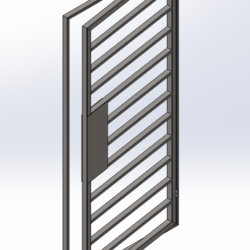 Дверь металлическая решетка 2000 * 960