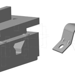 Штамп гибки кронштейнов - планок с ребрами жесткости