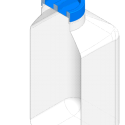 3-д модель пластиковой емкости 10 л.