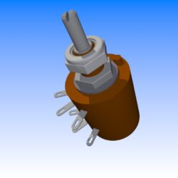 Резистор переменный регулировочный проволочный ПП3-45 20 кОм ±10%
