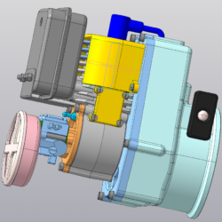 2-х тактный двигатель воздушного охлаждения для ручного механизированного инструмента Д2
