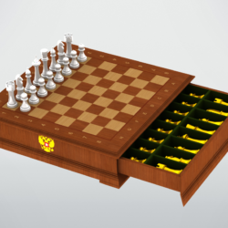 Шахматы с ящиком выдвижным