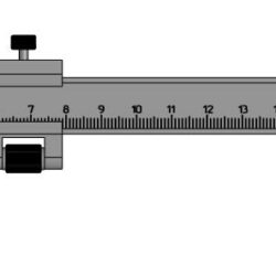Штангенциркуль 0-130 3D модель