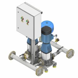 3D-модель станции повышения давления холодного водоснабжения