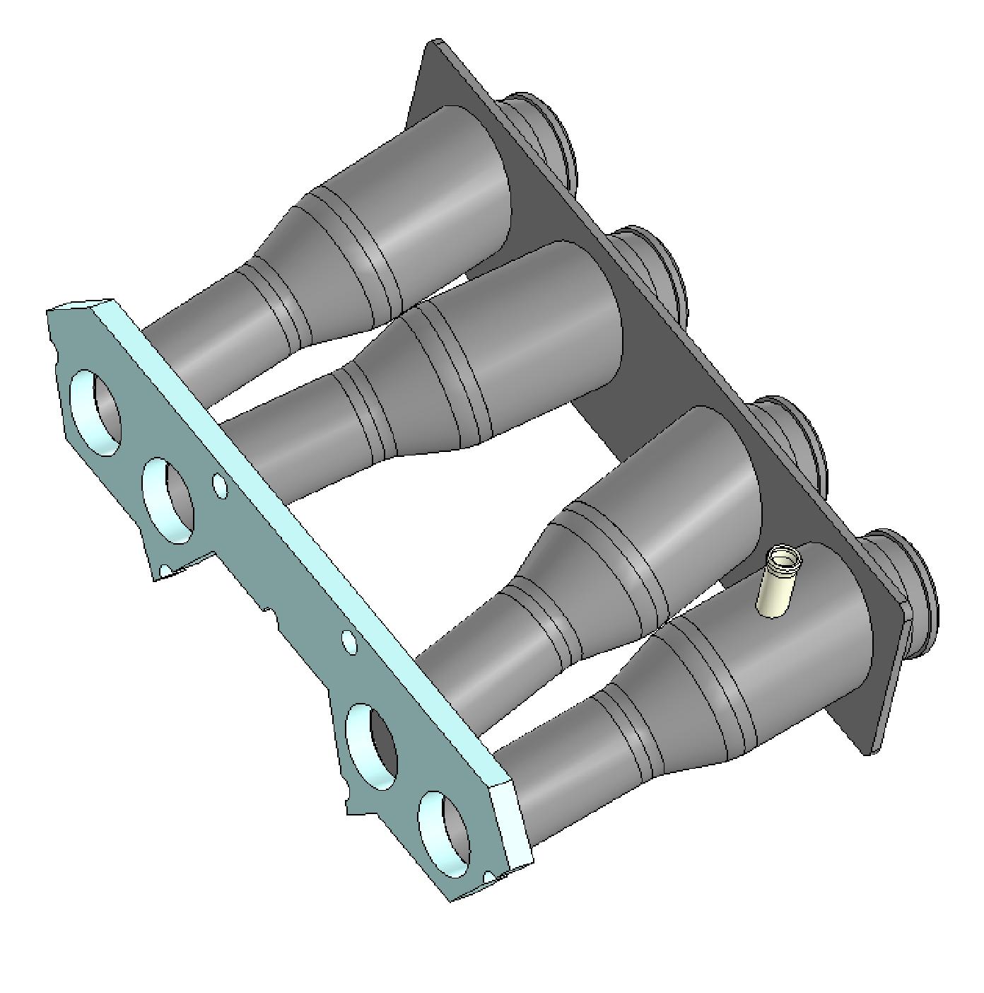 Впускной коллектор ВАЗ классика для 4х карбюраторов Keihin CBR 1100 XX -  Чертежи, 3D Модели, Проекты, Детали и узлы автомобилей