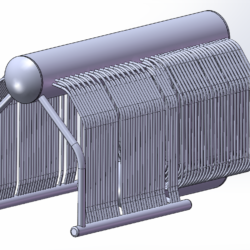 3Д модель трубной системы котла ДКВр-6,5-13