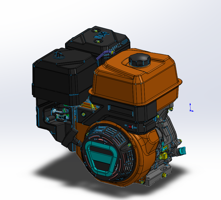 Мотор Lifan KP460 (192F-2T) 20 л.с. - Чертежи, 3D Модели, Проекты, ДВС