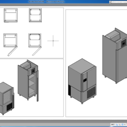 3D модели шкаф холодильный(холодильник) AC701N и шкаф шоковой заморозки на 10 уровней (шокер) MXT 10.35