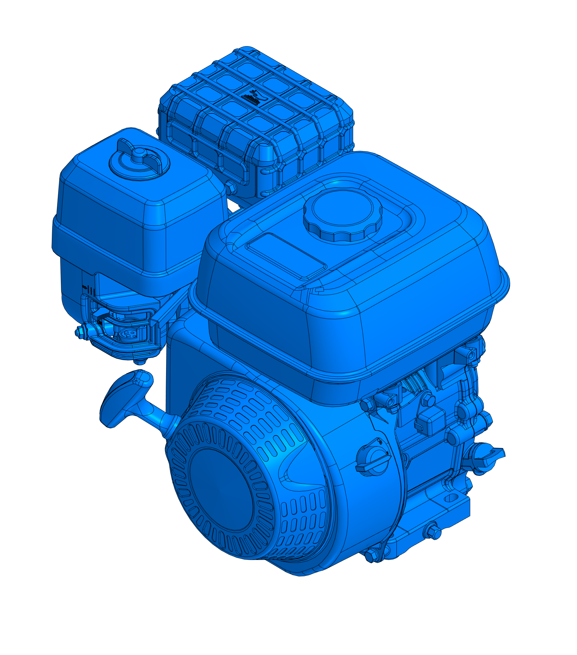 Двигатель Zongshen GB210 - Чертежи, 3D Модели, Проекты, Двигатели