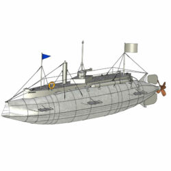Подводная лодка «Дельфин» в масштабе 1:72