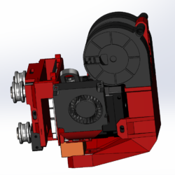 Модель для крепления экструдера Srite Pro Kit на 3Д принтер Tronxy CRUX-1