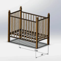 Модель детской кроватки