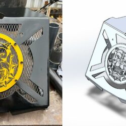 Вынос радиатора на квадроцикл CFMOTO X8 - Чертежи, 3D Модели, Проекты, Модели для станков ЧПУ