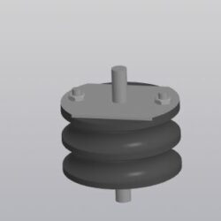 Габаритная 3D модель опоры двигателя ВАЗ 2101-07