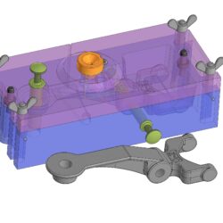 Пресс-форма на рычаг по выплавляемым моделям для стального точного литья.