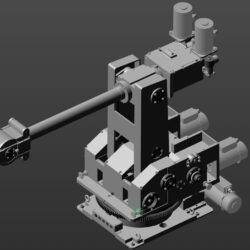 3D Модель промышленного робота РПМ-25 и его модулей