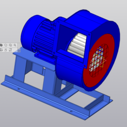 3D модель вентилятора ВЦ 14-46 №2