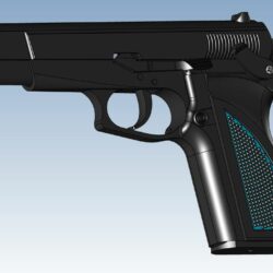 Полуавтоматический пистолет Browning  9mm PAK Blank Semi Auto Pistol