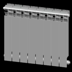 Алюминиевый или биметаллический секционный радиатор высотой 500мм