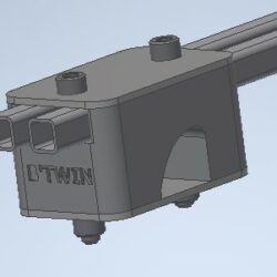 Крепление на рейлинги Nissan Avenir W11 (багажник) для печати на 3D принтере