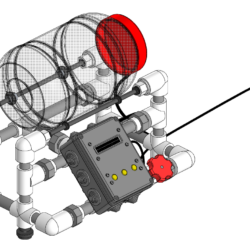 Модель галтовочного станка на arduino и ППР раме 20мм