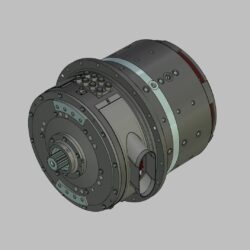 Тяговый электродвигатель ЭДП-800 (3D)