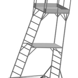 Лестница с рабочей платформой высотой 4 м