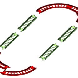 3D - модель игрушечной железной дороги