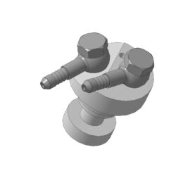 3D модель адаптера для масляного охлаждения 167FMM двигателя