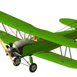 3D Модель самолета По-2