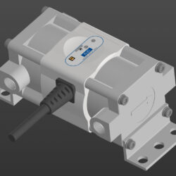 3D модель расходомера топлива DFM 250D