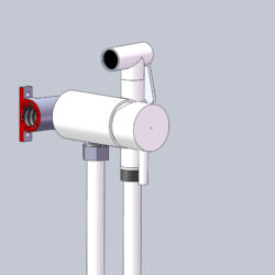 Гигиенический душ BOHEME 467 - 3D модель для проектирования сантехники в санузле