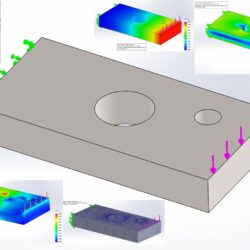 Анализ прочности пластины с отверстиями SolidWorks Simulation