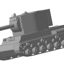 ТАНК(КВ-2) 3д модель