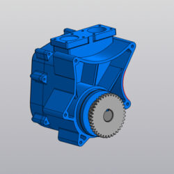3Д модель насоса системы охлаждения двигателя фирмы Weichai