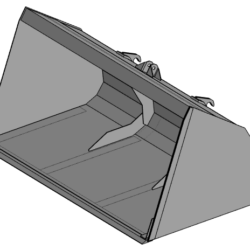 3D модель быстросъемного ковша V=1,5 м3