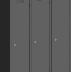 Шкаф для одежды трехместный 1850*1200*500 мм