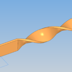Параметрическая 3D Модель перегородки систем охлаждения в пресс-формах.